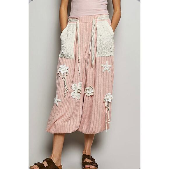 POL Pants - POL Pink Ribbed Joggers